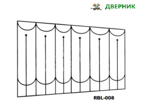 Решетка для балконов металлическая RBL-008