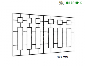 купить решетку на лоджию балкон металлическую RBL-007
