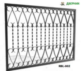 Решетка на балкон лоджию RBL-002