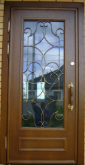 Кованая дверь входная в дом KD-0047