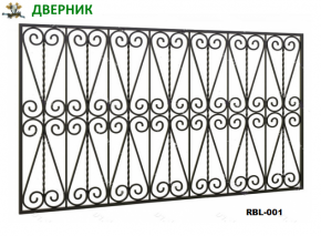 Металлическая решетка на балкон RBL-001